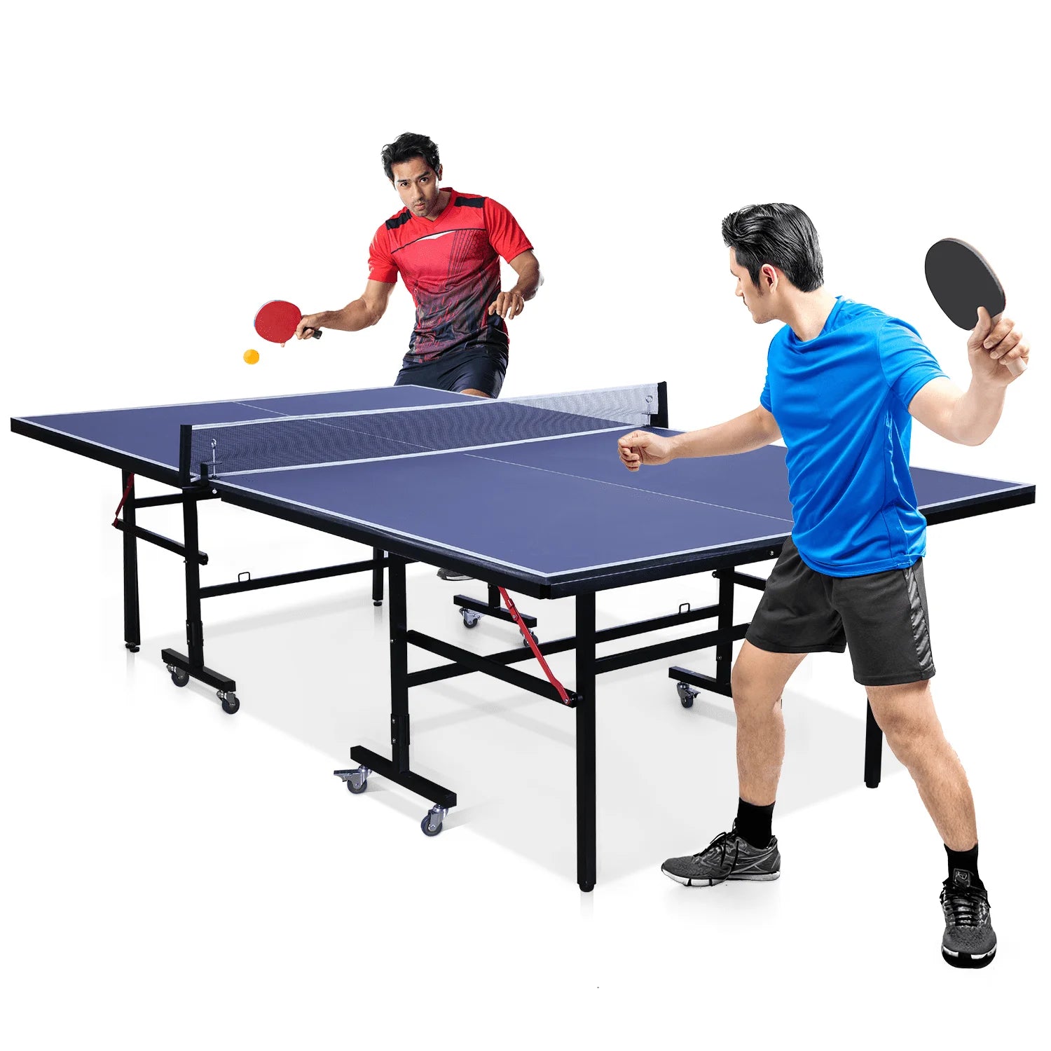 Ping Pong Table 9Ft Professional Foldable Tennis Table, Standard Size,10 Minute Quick Assembly Tennis Table for Indoor/Outdoor Easy to Move 119LB