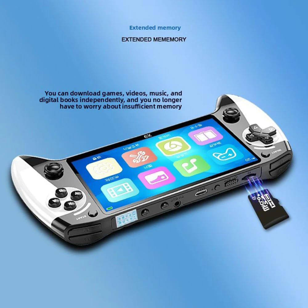 X9 Retro Handheld Game Console-Handheld Game Console with HD 5.5-Inch IPS Screen Classic Video Games Supports TV Connection,10+ Emulators & 5-Hour Battery Life