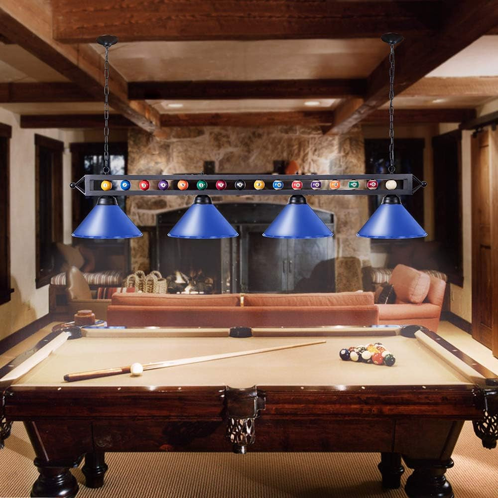 Pool Table Light, 70 Inch 4-Light Billiard Light Fixture Hanging Kitchen Island Light Pool Table Lighting for Pool Table, Snooker Table, Game Room, Kitchen