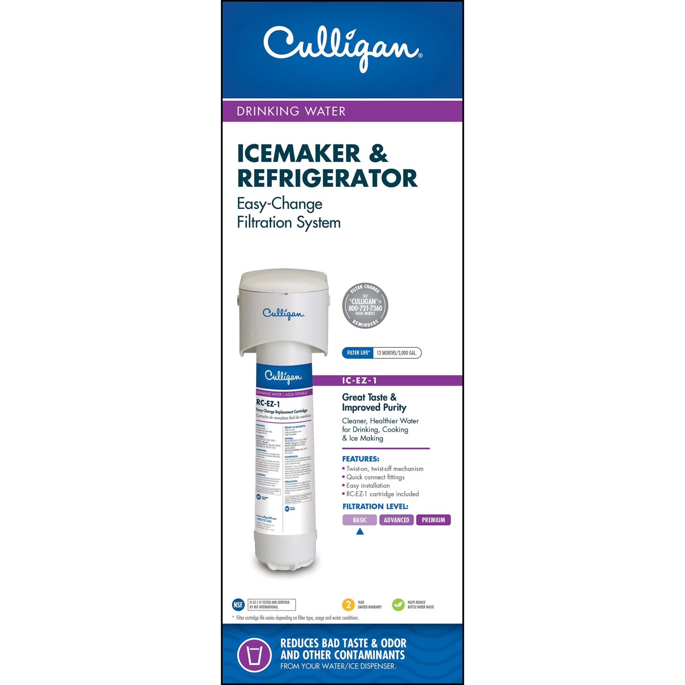Culligan Ice Maker & Refridgerator Replacement Filter - Basic