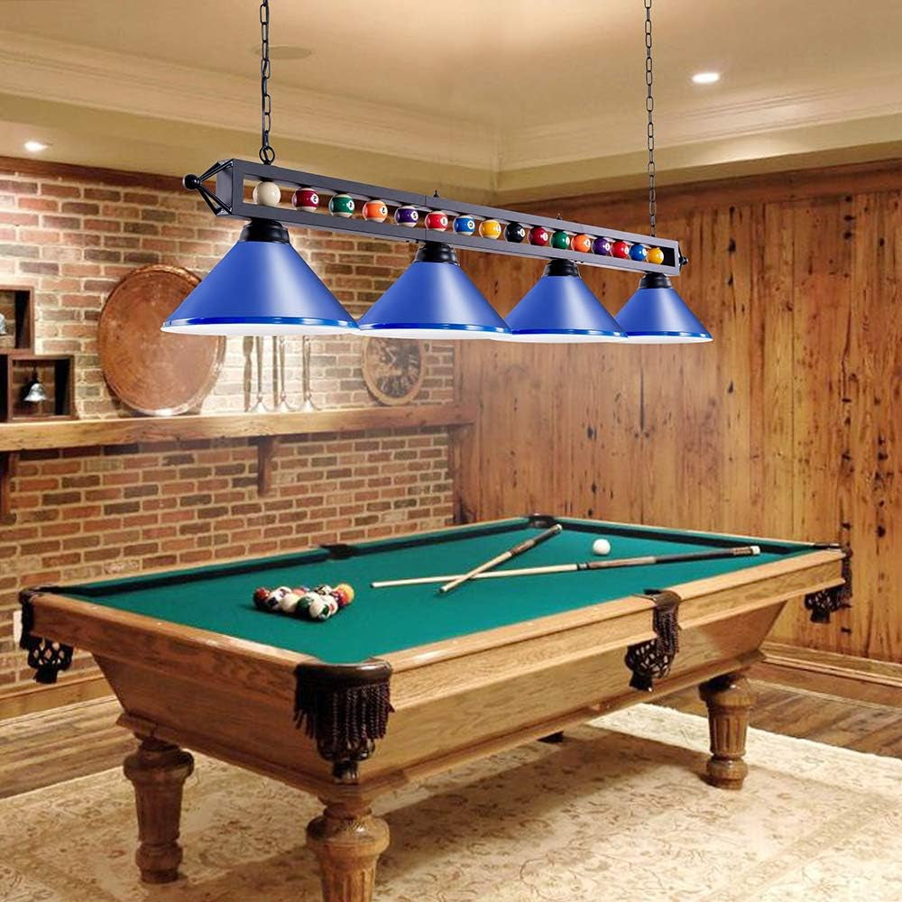 Pool Table Light, 70 Inch 4-Light Billiard Light Fixture Hanging Kitchen Island Light Pool Table Lighting for Pool Table, Snooker Table, Game Room, Kitchen