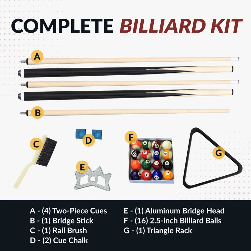 Pool Table Billiard Accessory Kit