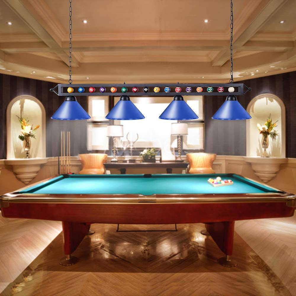 Pool Table Light, 70 Inch 4-Light Billiard Light Fixture Hanging Kitchen Island Light Pool Table Lighting for Pool Table, Snooker Table, Game Room, Kitchen