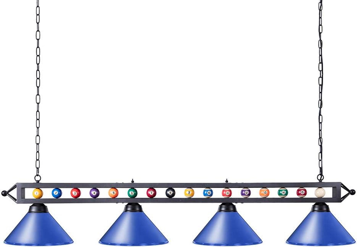 Pool Table Light, 70 Inch 4-Light Billiard Light Fixture Hanging Kitchen Island Light Pool Table Lighting for Pool Table, Snooker Table, Game Room, Kitchen